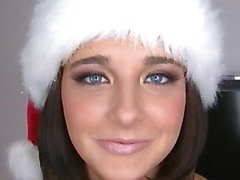 Taylor is Santa's little helper and is here to assist us launch the holiday season in style. I have a couple big surprises for her. In this feature, that honey acquires double the penis and double the cum, shot all over her gorgeous little face. Yeah, thats